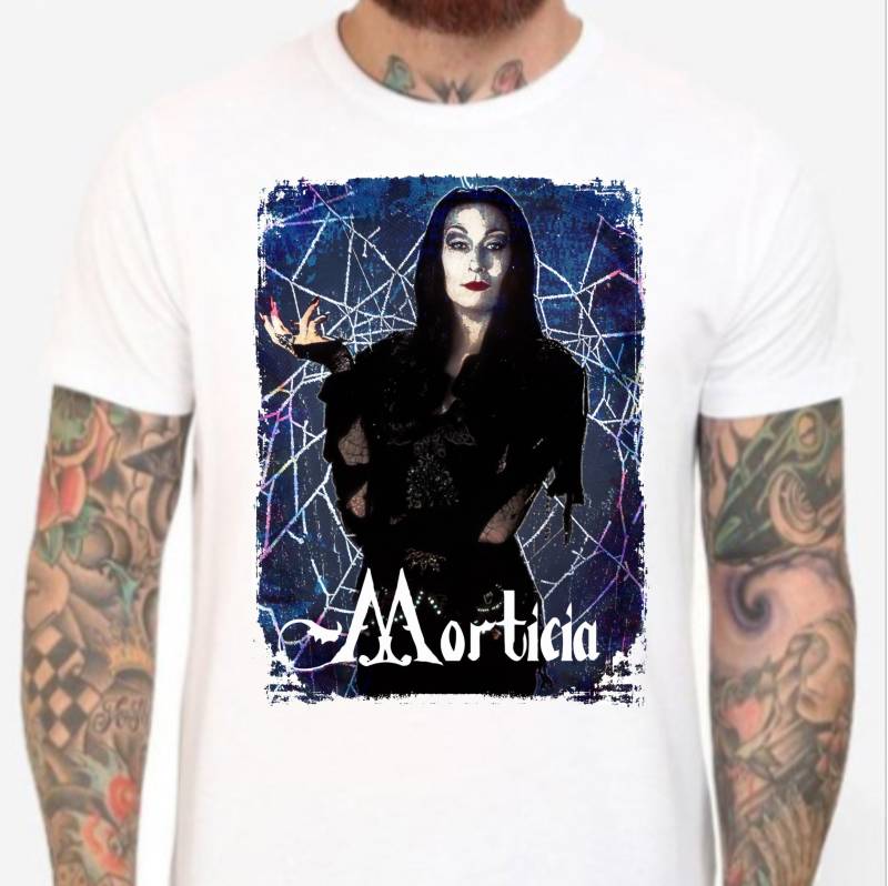 Die Addams Family - Morticia Weißes T-Shirt. Anjelica Huston. Männer & Frauen Alle Größen Grunge, 90Er Jahre von Hellmouth
