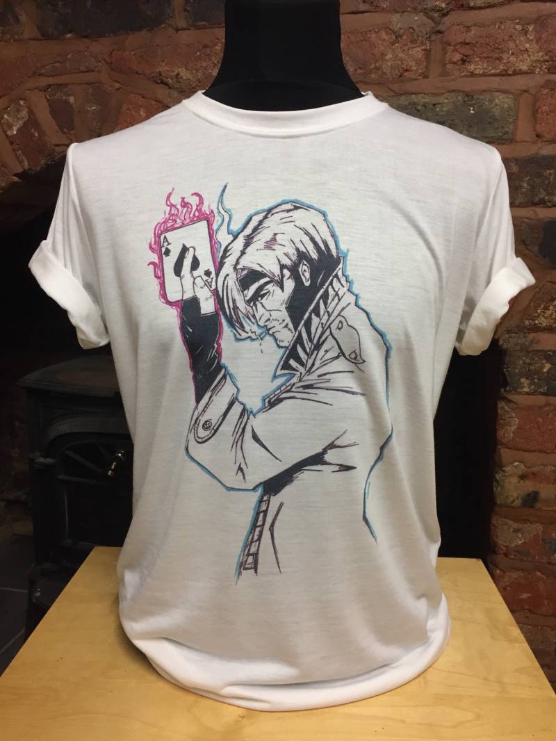 Gambit - Weißes T-Shirt. X-Men. Männlich & Weiblich Alle Größen. Maßgeschneidert von Hellmouth