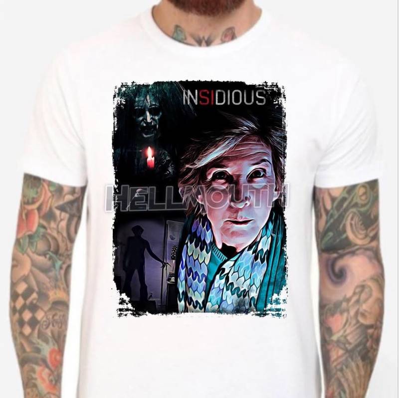 Insidious - Weißes T-Shirt Grauen. Lin Shaye. Herren & Damen Alle Größen. Xs, S, M, L, Xl, Xxl von Hellmouth