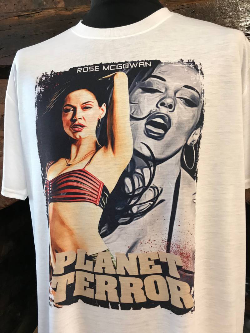 Planet Schrecken - Weißes T-Shirt. Rose Mcgowan, Kirschliebling. Herren & Damen Alle Größen von Hellmouth