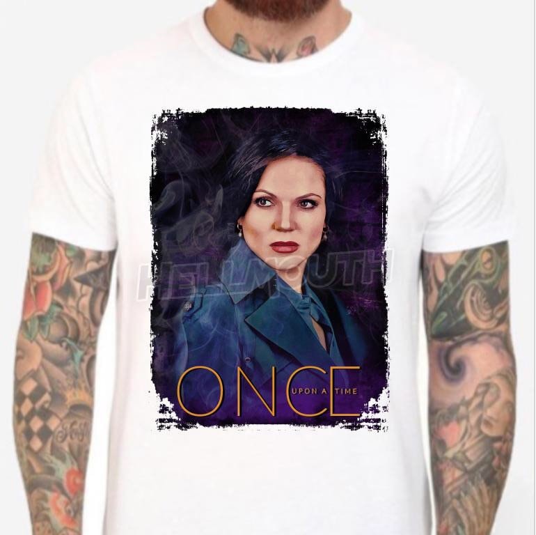 Regina Mills - Evil Queen Es War Einmal Weißes T-Shirt. Herren & Damen Alle Größen von Hellmouth