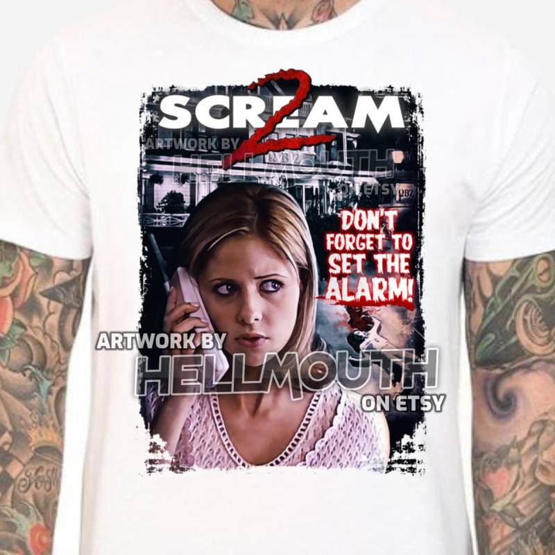 Screme 2 - Weißes T-Shirt. Cici, Sarah Michelle Gellar. Herren & Damen Alle Größen von Hellmouth