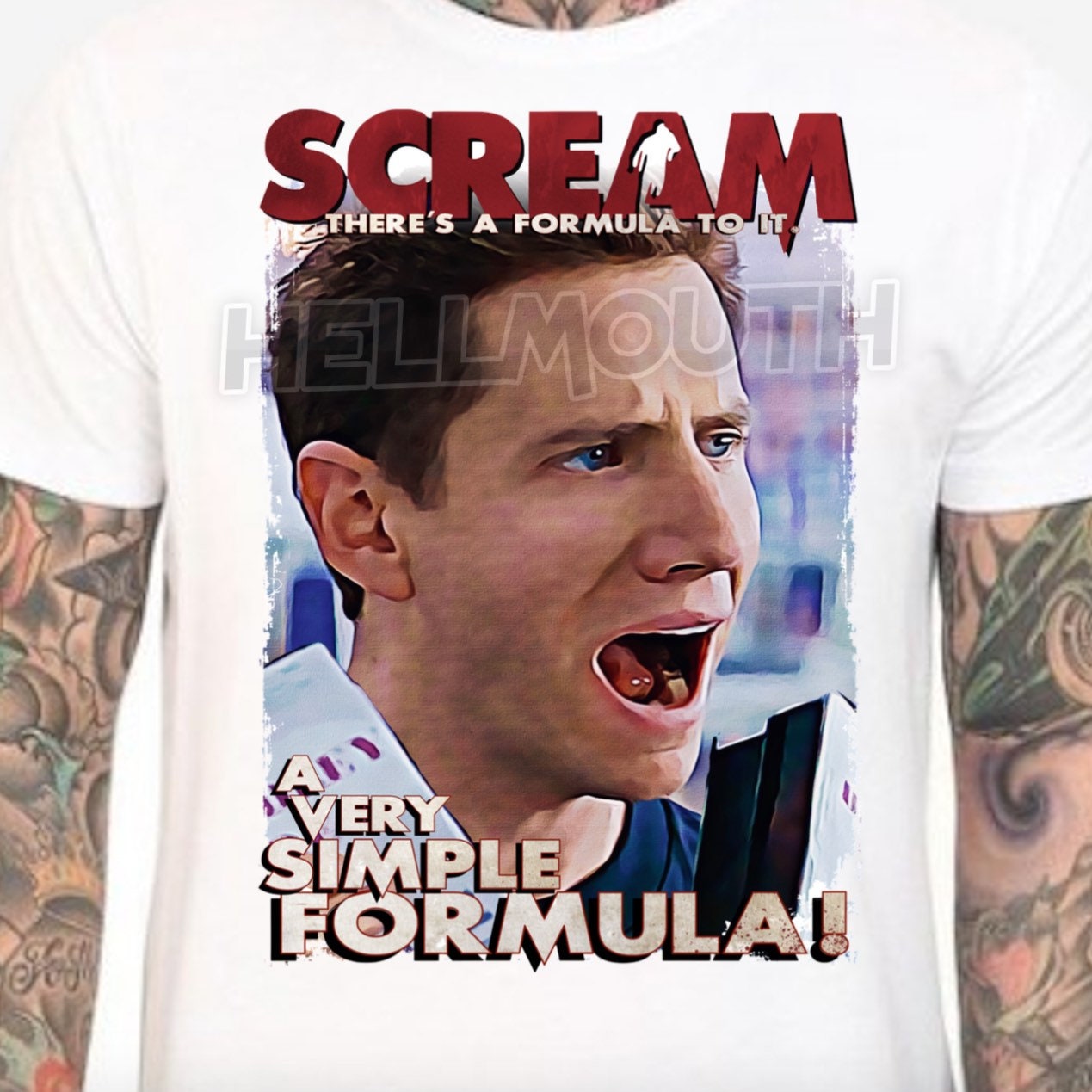 Screme Film T-Shirt. Randy Meeks - Jamie Kennedy. Herren & Damen Alle Größen von Hellmouth