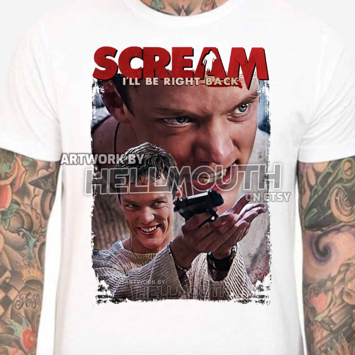 Screme Film T-Shirt. Stu - Matthews Lillard. Herren & Damen Alle Größen von Hellmouth