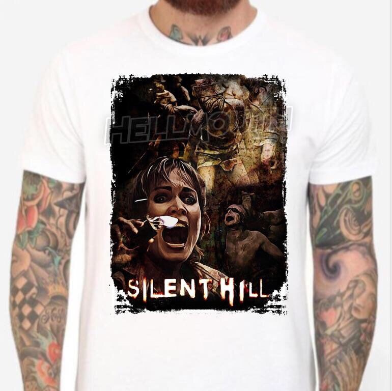 Silent Hill - Weißes T-Shirt. Halloween, Grauen. Männer & Frauen Alle Größen Krankenschwestern. Rose Da Silva. Radha Mitchell von Hellmouth