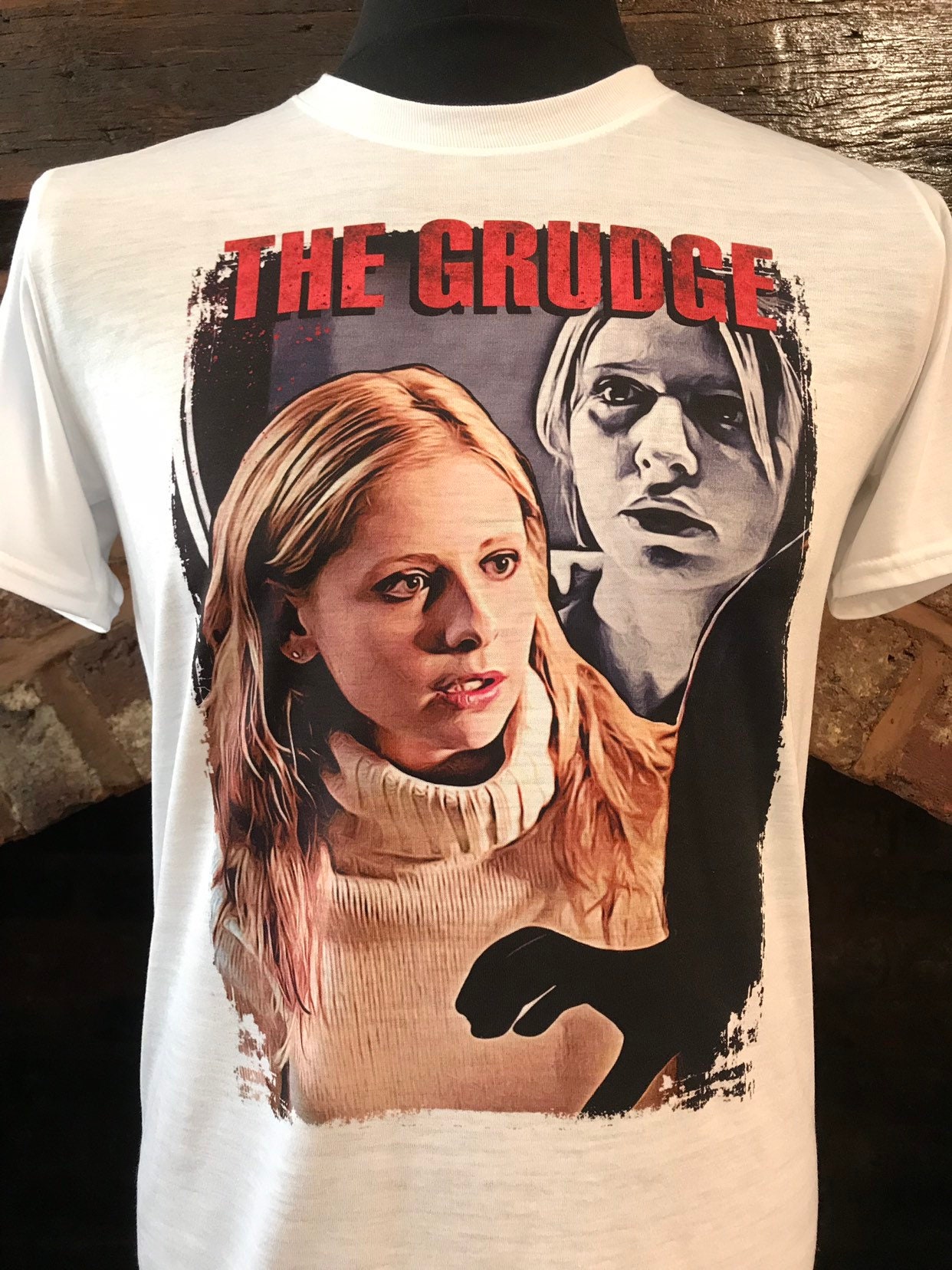 The Grudge - Weißes T-Shirt. Karen, Sarah Michelle Gellar. Herren & Damen Alle Größen von Hellmouth