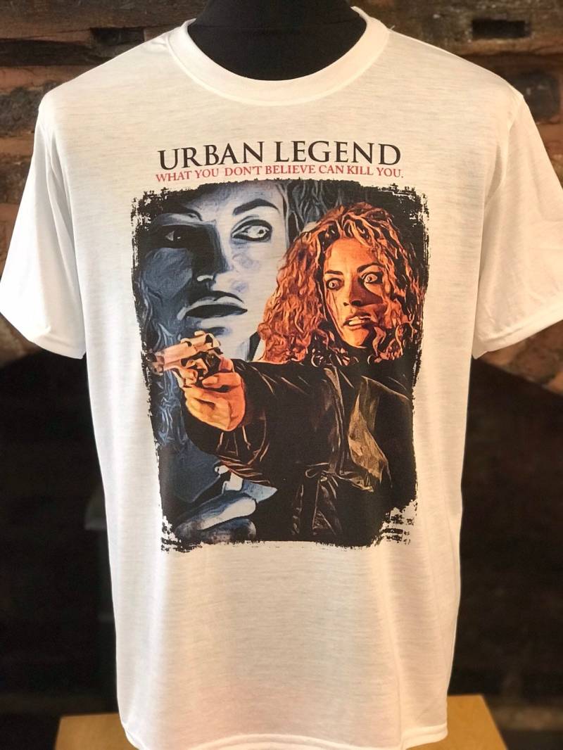 Urban Legend - Weißes T-Shirt. Rebecca Gayheart Als Brenda Bates. Herren & Damen Alle Größen von Hellmouth