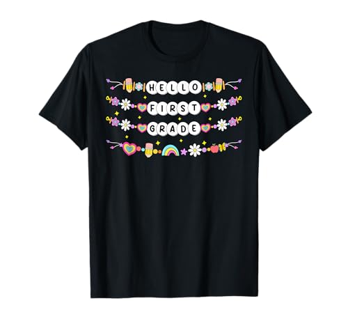 Hello First Grade Freundschaftsarmbänder Back To School Kids T-Shirt Hello First Grade Freundschaftsarmbänder Back To School Kids T-Shirt von Hello 1st Grade Back to School Tee Teacher Student