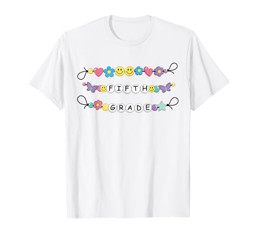 Freundschaftsarmband der fünften Klasse für Mädchen T-Shirt Freundschaftsarmband der fünften Klasse für Mädchen T-Shirt von Hello 5th Grade Team Elementary-School Apparel