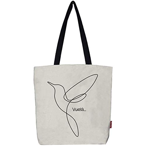 hello-bags Damen B-003-VUELA Tote Bag, Ekrü von hello-bags