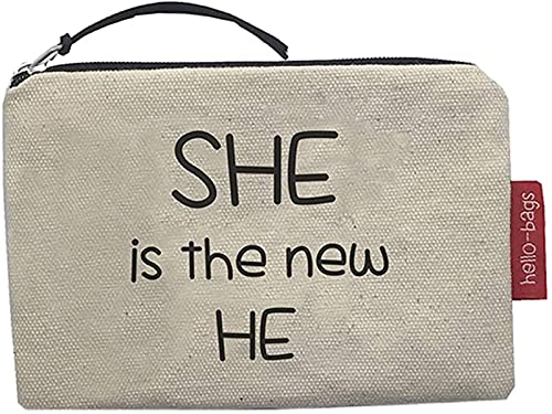 hello-bags Damen B-001-SHEISTHE Geldbörse, Ekrü von hello-bags