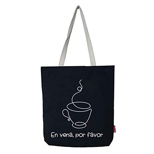 hello-bags Damen N-003-ENVENA Tote Bag, Schwarz von hello-bags