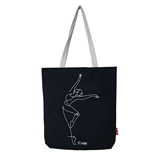 hello-bags Damen N-003-FREE Tote Bag, Schwarz von hello-bags