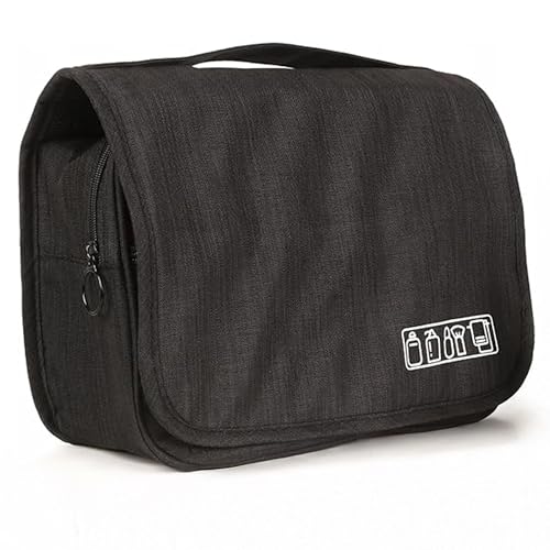 [Hello Case] Organizer Reisetasche für Kabel, Ladegeräte und Kosmetik | Schwarz, sc schwarz, Schwarz von Hello Case