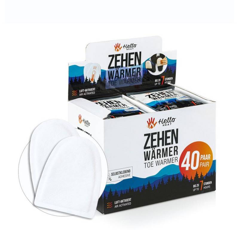 Hello HEAT Fußwärmer Hello HEAT Zehenwärmer, 40 Paar, 7h Wärme Hello HEAT Fußwärmer Hello HEAT Zehenwärmer, 40 Paar, 7h Wärme von Hello HEAT