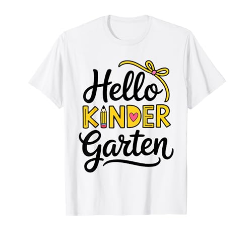 Hello Kindergarten Shirt Junge Mädchen Lehrer Back To School T-Shirt Hello Kindergarten Shirt Junge Mädchen Lehrer Back To School T-Shirt von Hello Kindergarten Shirts