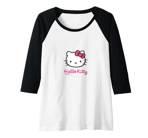 Damen Hello Kitty - Klassische Kätzchen-Grafik Raglan von Sanrio