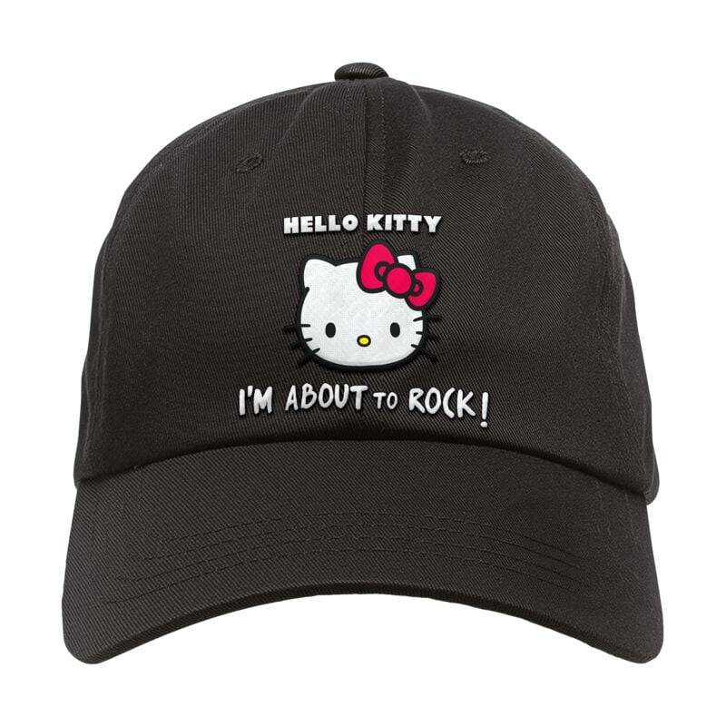 Hello Kitty - Anime Cap - Metal-Kids - I'm About To Rock - schwarz - Lizenzierter Fanartikel Hello Kitty - Anime Cap - Metal-Kids - I'm About To Rock - schwarz - Lizenzierter Fanartikel von Hello Kitty