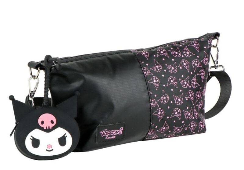 Hello Kitty - Anime Handtasche - Kuromi - schwarz  - Lizenzierter Fanartikel von Hello Kitty
