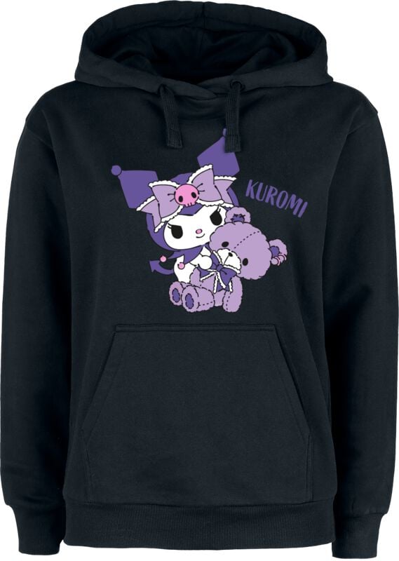 Hello Kitty - Anime Kapuzenpullover - Hello Kitty and Friends - Kuromi - S bis 3XL - für Damen - Größe L - schwarz  - EMP exklusives Merchandise! von Hello Kitty