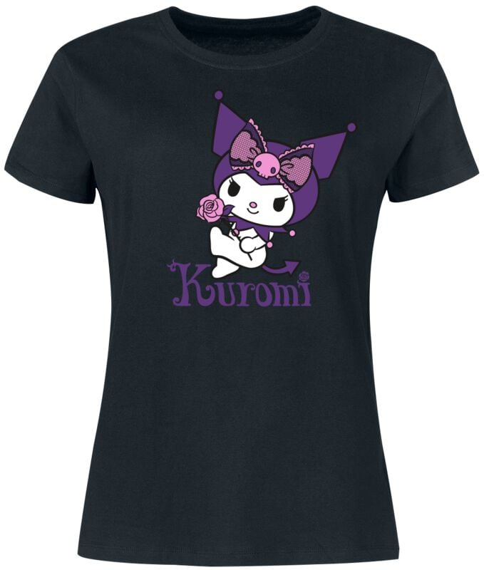 Hello Kitty - Anime T-Shirt - Hello Kitty and Friends - Kuromi - S bis 3XL - für Damen - Größe L - schwarz - EMP exklusives Merchandise! Hello Kitty - Anime T-Shirt - Hello Kitty and Friends - Kuromi - S bis 3XL - für Damen - Größe L - schwarz - EMP exklusives Merchandise! von Hello Kitty