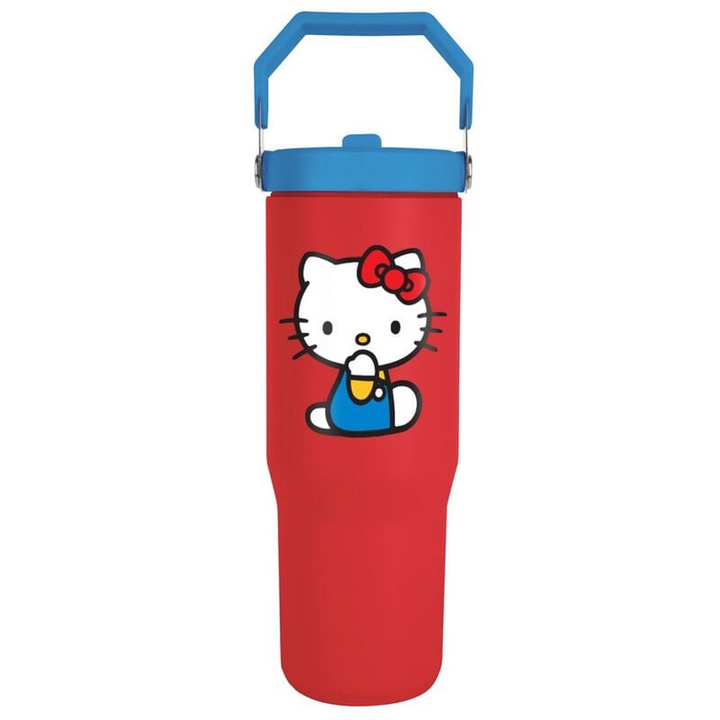 Hello Kitty - Anime Trinkflasche - Hello Kitty Pitcher - rot/blau  - Lizenzierter Fanartikel von Hello Kitty