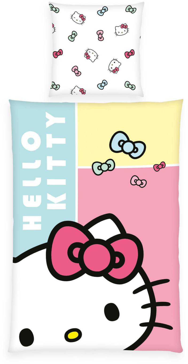 Hello Kitty Bettwäsche "Hello Kitty" 2 Stk. tlg. Wendebettwäsche von Hello Kitty