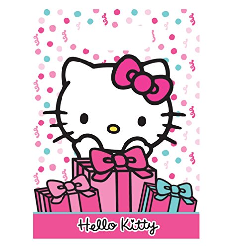 Hello Kitty Cake Party Partytüten aus Kunststoff (8 Stück), weiß/rosa, Einheitsgröße von Hello Kitty