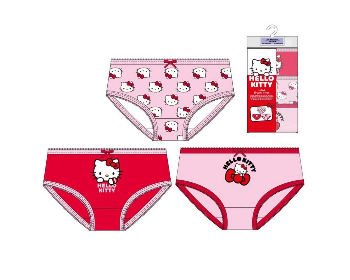 Hello Kitty Funktionsunterhose Hello Kitty Baumwolle Unterwäsche Kinder Mädchen Set mit 3 Slips Hello Kitty Funktionsunterhose Hello Kitty Baumwolle Unterwäsche Kinder Mädchen Set mit 3 Slips von Hello Kitty
