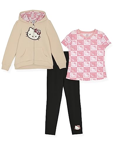Hello Kitty Girls 3 Piece Hooded Legging Set Peach von Hello Kitty