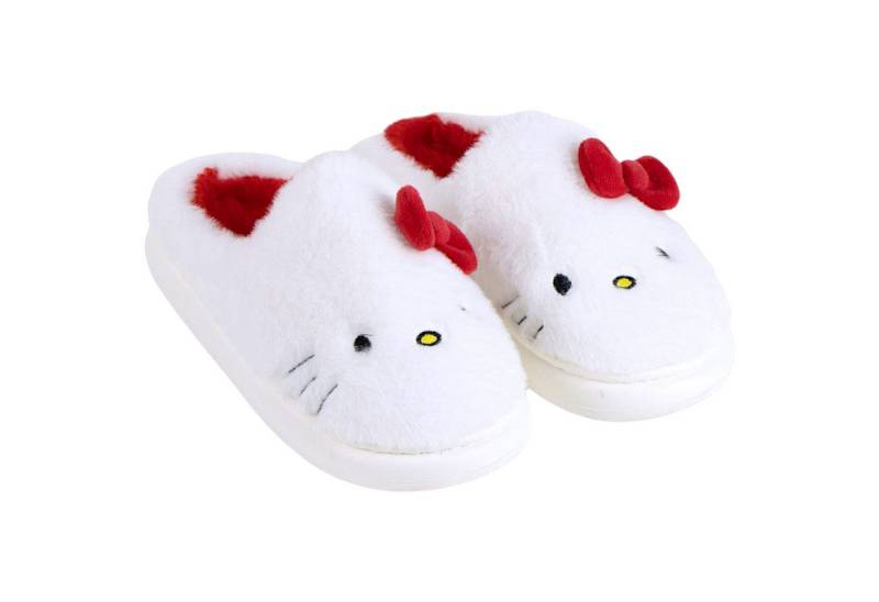 Hello Kitty Hausschuh Damen Slipper Plüsch Pantoffeln Gr. 36-41 von Hello Kitty