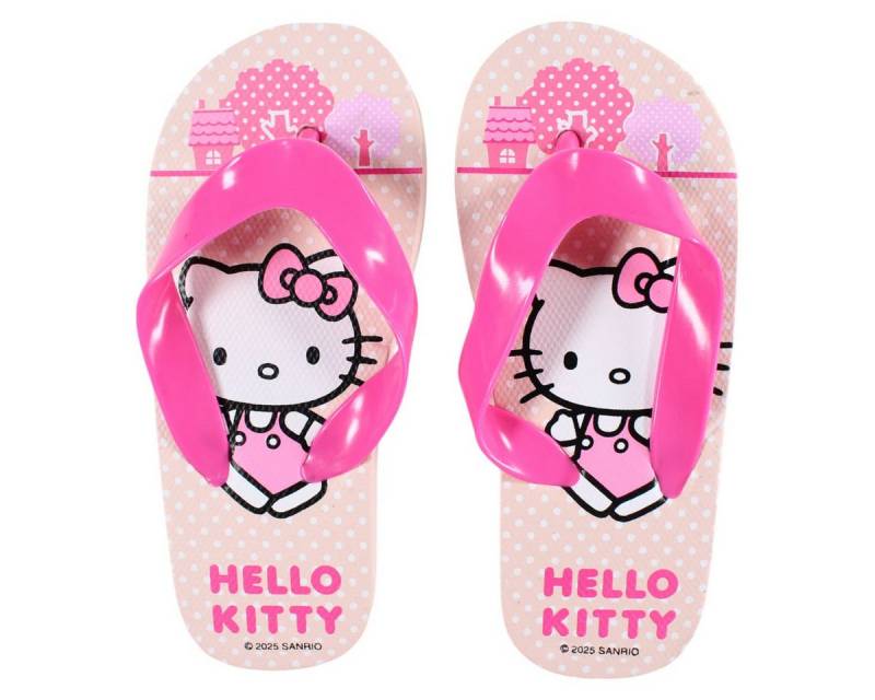 Hello Kitty Hello Kitty Kinder Mädchen FlipFlops Sandalen Latschen Gr. 24-32 Zehentrenner von Hello Kitty