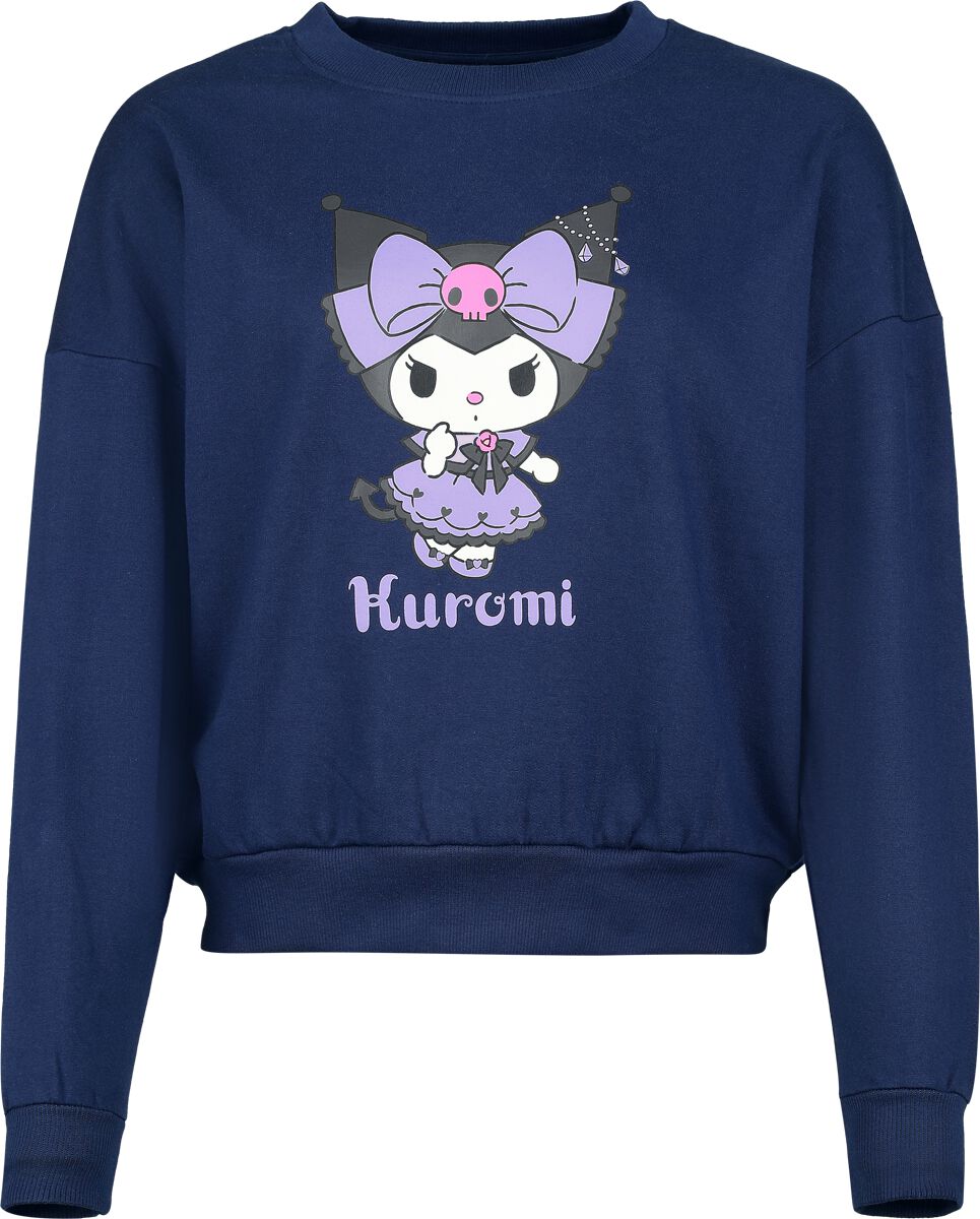Hello Kitty Hello Kitty and Friends - Kuromi Sweatshirt blau in L von Hello Kitty