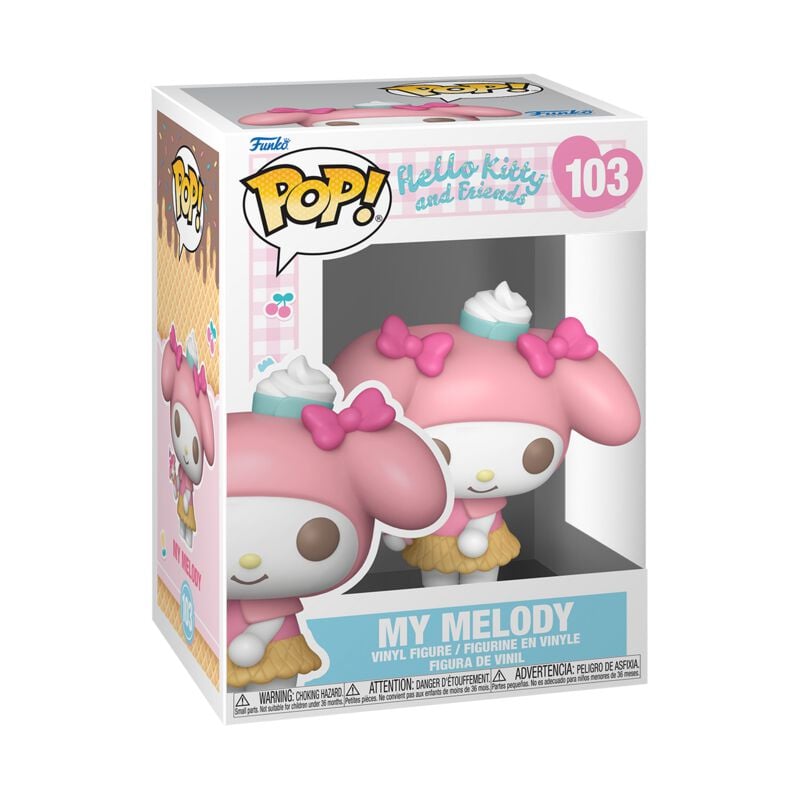 Hello Kitty Hello Kitty and Friends - My Melody (Ice Cream) Vinyl Figur 103 Funko Pop! multicolor von Hello Kitty