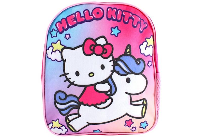 Hello Kitty Kindergartentasche Hello Kitty & Einhorn, Kinder-Rucksack 25x22x10 cm von Hello Kitty