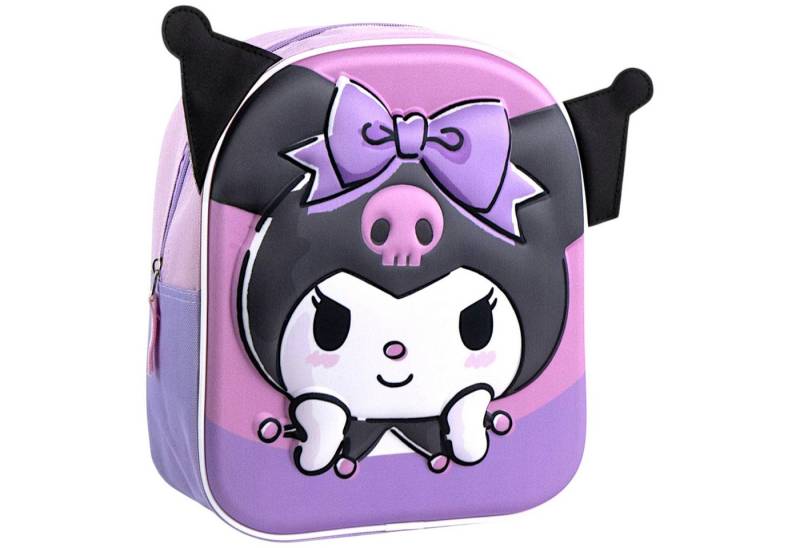 Hello Kitty Kindergartentasche Kuromi, 3D Kinder-Rucksack 27x22x10 cm von Hello Kitty