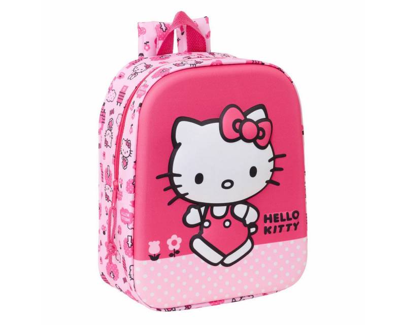 Hello Kitty Kinderrucksack Kinderrucksack Kindergartentasche Rucksack Hello Kitty Rosa 22 x 27 x von Hello Kitty