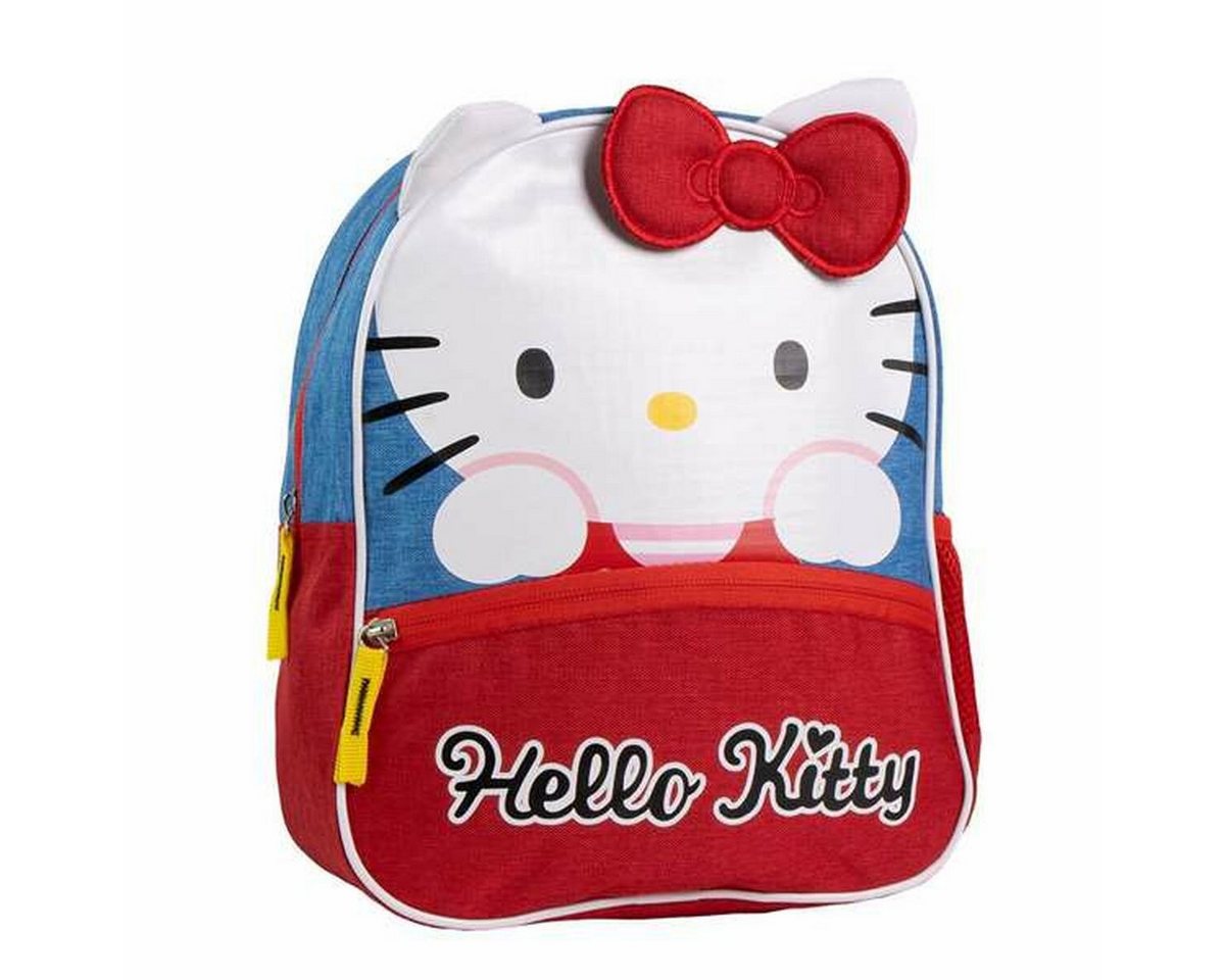 Hello Kitty Kinderrucksack Kinderrucksack Kindergartentasche Rucksack Hello Kitty rot Blau 27,5x3 von Hello Kitty
