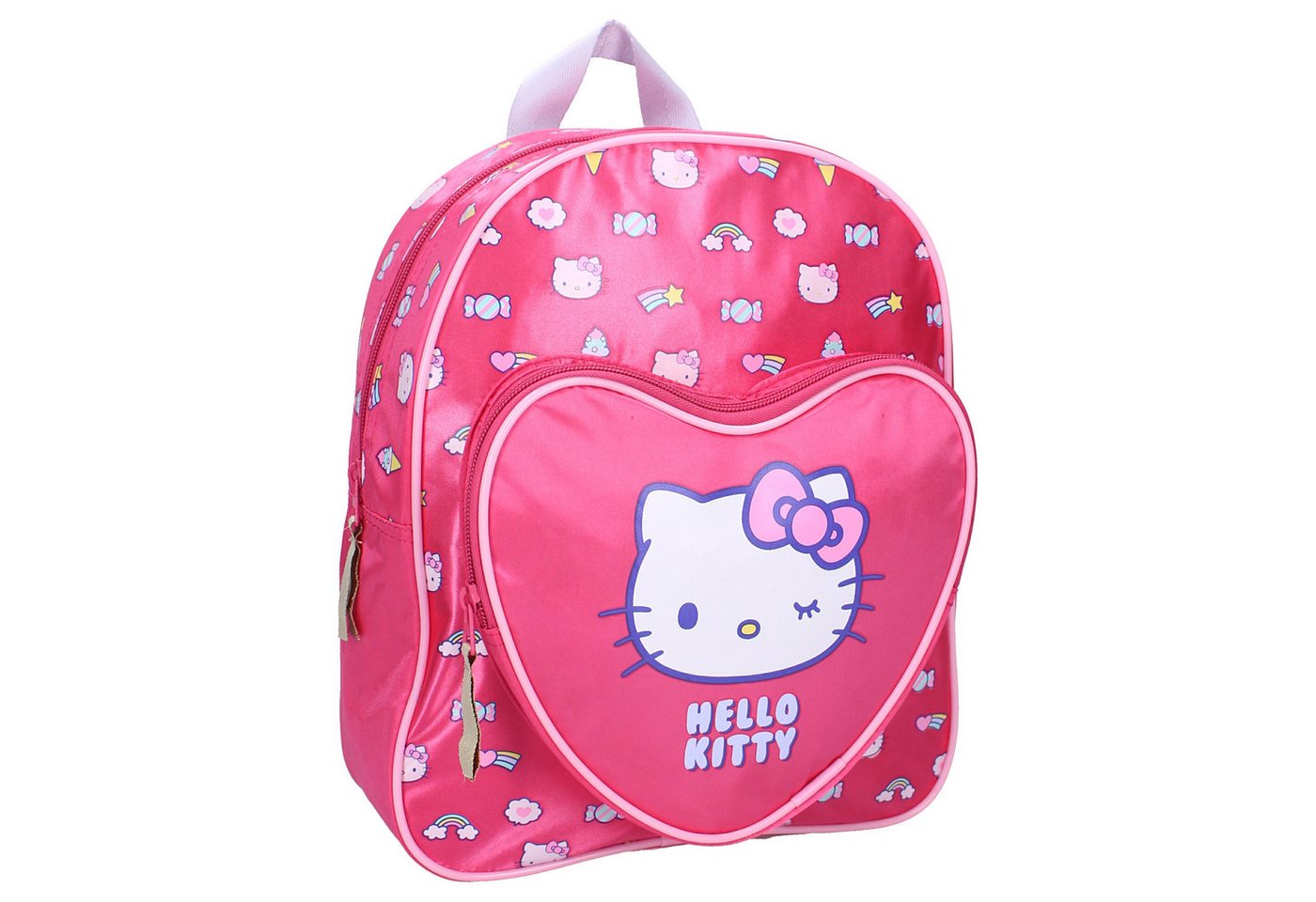 Hello Kitty Kinderrucksack Rucksack – Mit geräumigem Hauptfach und verstellbaren Schultergurten von Hello Kitty