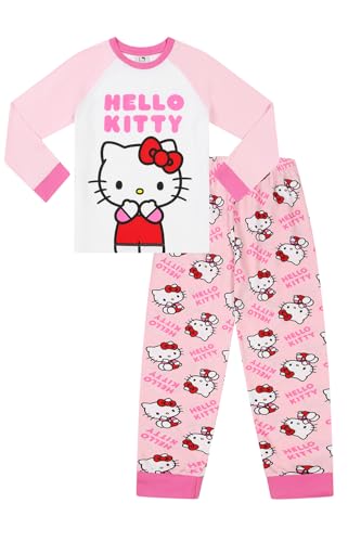 Hello Kitty Langes Pyjama-Set für Mädchen, rose, 5-6 Years von Hello Kitty