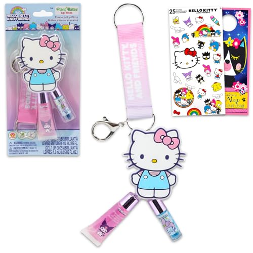 Hello Kitty Lip Gloss Tubes - Bundle with 2 Hello Kitty Lip Gloss in Assorted Flavors for Party Favors Plus Hello Kitty Bag Clip, Stickers, More | Hello Kitty Party Favors Hello Kitty Lip Gloss Tubes - Bundle with 2 Hello Kitty Lip Gloss in Assorted Flavors for Party Favors Plus Hello Kitty Bag Clip, Stickers, More | Hello Kitty Party Favors von Hello Kitty