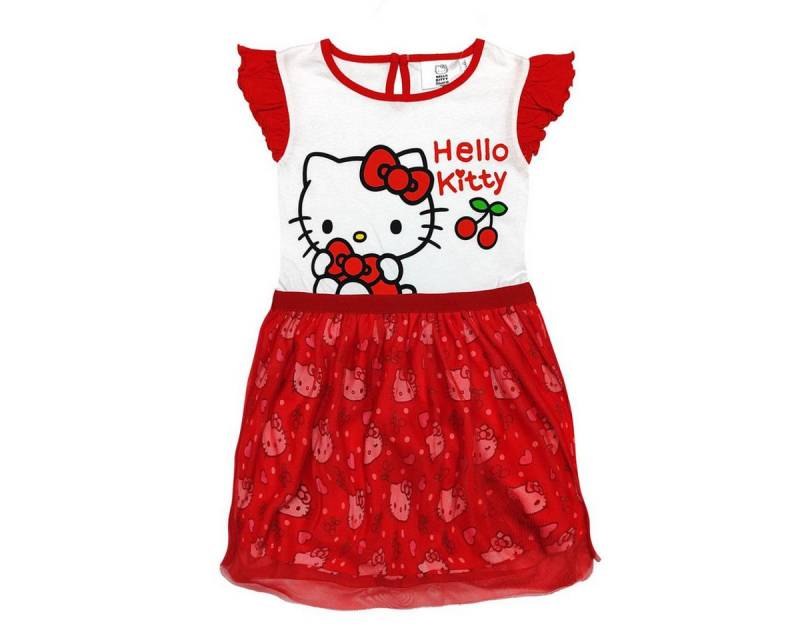 Hello Kitty Midikleid Mädchenkleid & Freizeitkleid aus atmungsaktivem Single Jersey von Hello Kitty