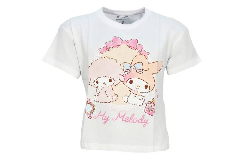 Hello Kitty Print-Shirt Hello Kitty my Melody Kinder Mädchen kurzarm T-Shirt Shirt 100% Baumwolle, Gr. 116 bis 158 von Hello Kitty