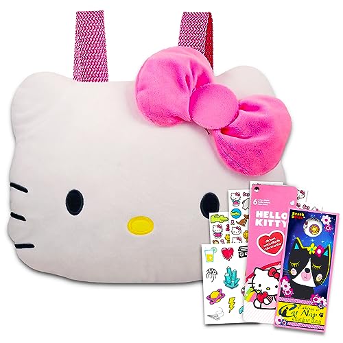 Hello Kitty Purse for Girls Set - Hello Kitty Gift Bundle with Hello Kitty Plush Purse with Adjustable Straps Plus Hello Kitty Stickers, Tattoos and More | Hello Kitty Purse for Girls von Hello Kitty