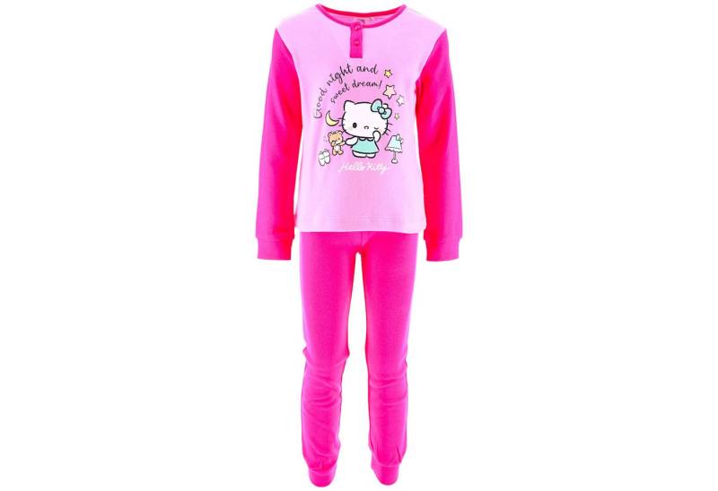Hello Kitty Schlafanzug In Geschenkverpackung (2 tlg) Mädchen Pyjama langarm Gr. 98 - 128 cm von Hello Kitty