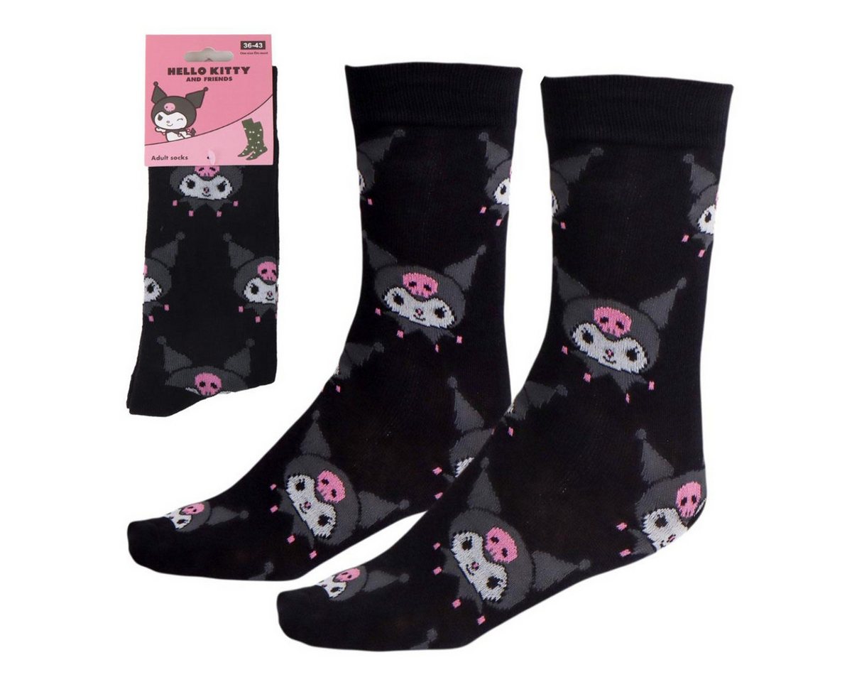 Hello Kitty Socken 1 Paar Socken mit komfortabler Passform in Größe 36–43 von Hello Kitty