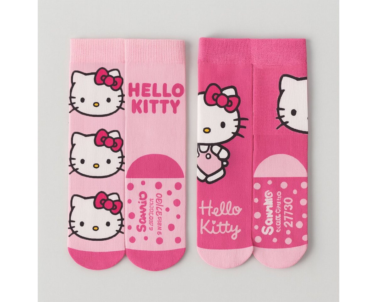 Hello Kitty Socken Hello Kitty 2-Paar Anti-Rutsch-Socken Weiche Strümpfe für Kinder Hello Kitty Socken Hello Kitty 2-Paar Anti-Rutsch-Socken Weiche Strümpfe für Kinder von Hello Kitty