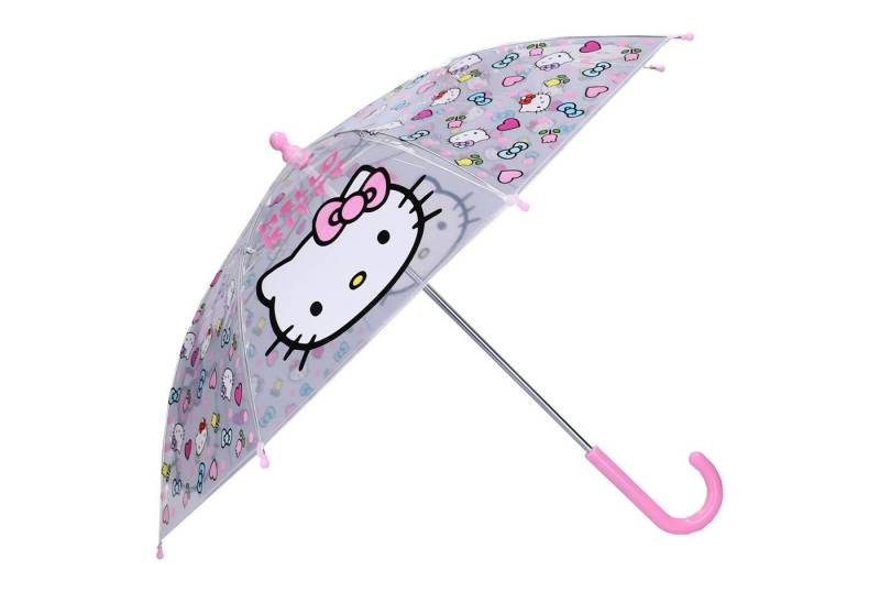Hello Kitty Stockregenschirm ⌀ 71 cm Rainy Days Schirm mit Rundgriff Regenschirm von Hello Kitty