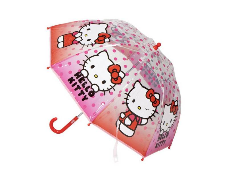 Hello Kitty Stockregenschirm Hello Kitty Regenschirm Ø71cm – Dots Kinderschirm von Hello Kitty