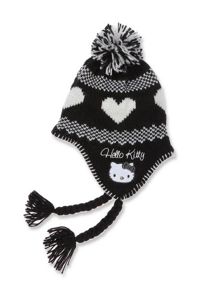 Hello Kitty Strickmütze Damen Mütze mit Bommel Hello Kitty Strickmütze Damen Mütze mit Bommel von Hello Kitty